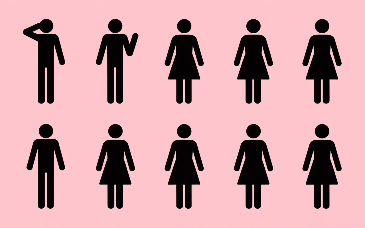 Pictogrammes exercices cou femme double menton