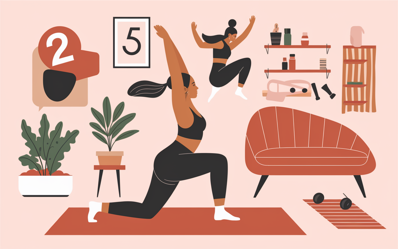 Exercices maison bras musculation femme haltères