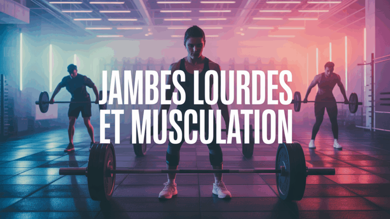 salle de sport, jambes lourdes et musculation
