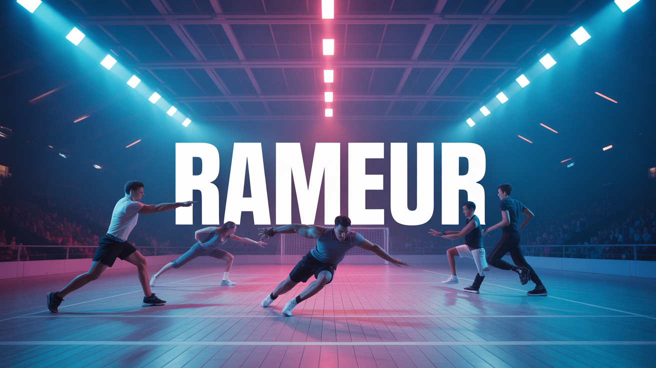 Rameur moderne en salle de sport, ambiance dynamique