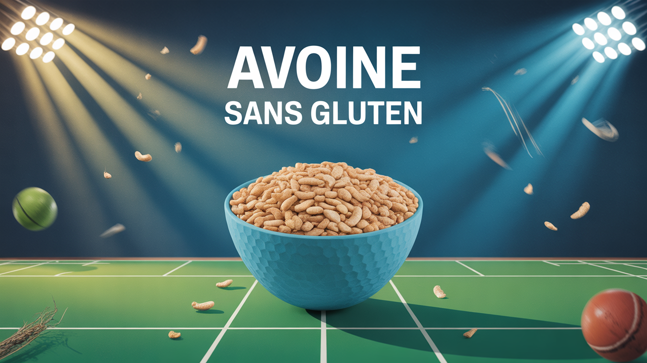 Bol d'avoine sans gluten, ambiance sportive