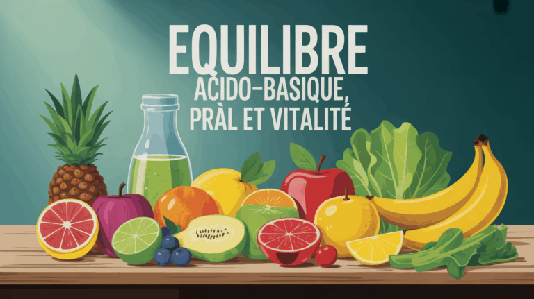 Tableau aliments acido-basique PRAL vitalite illustrés
