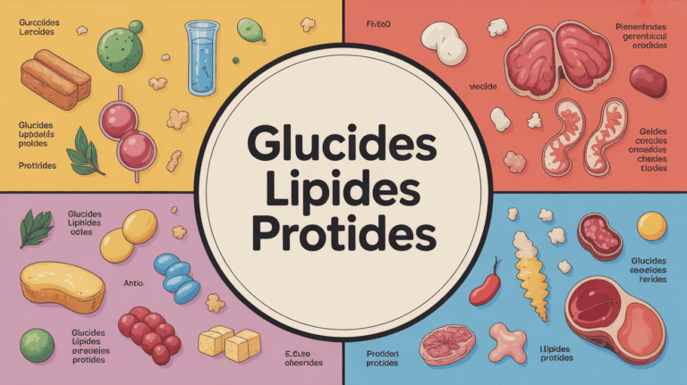 Infographie assiette equilibree glucides lipides protides
