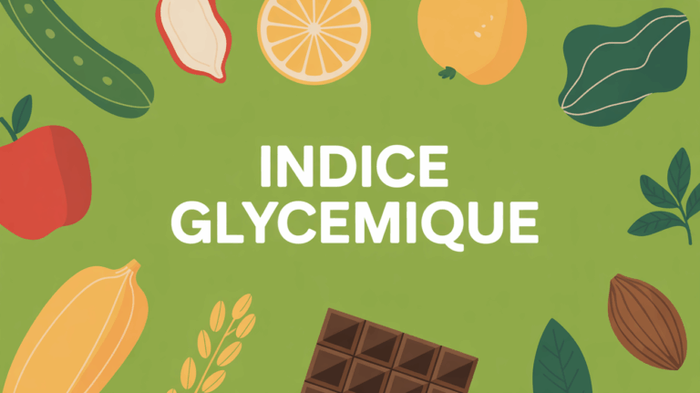 Illustration moderne indice glycemique IG bas aliments variés