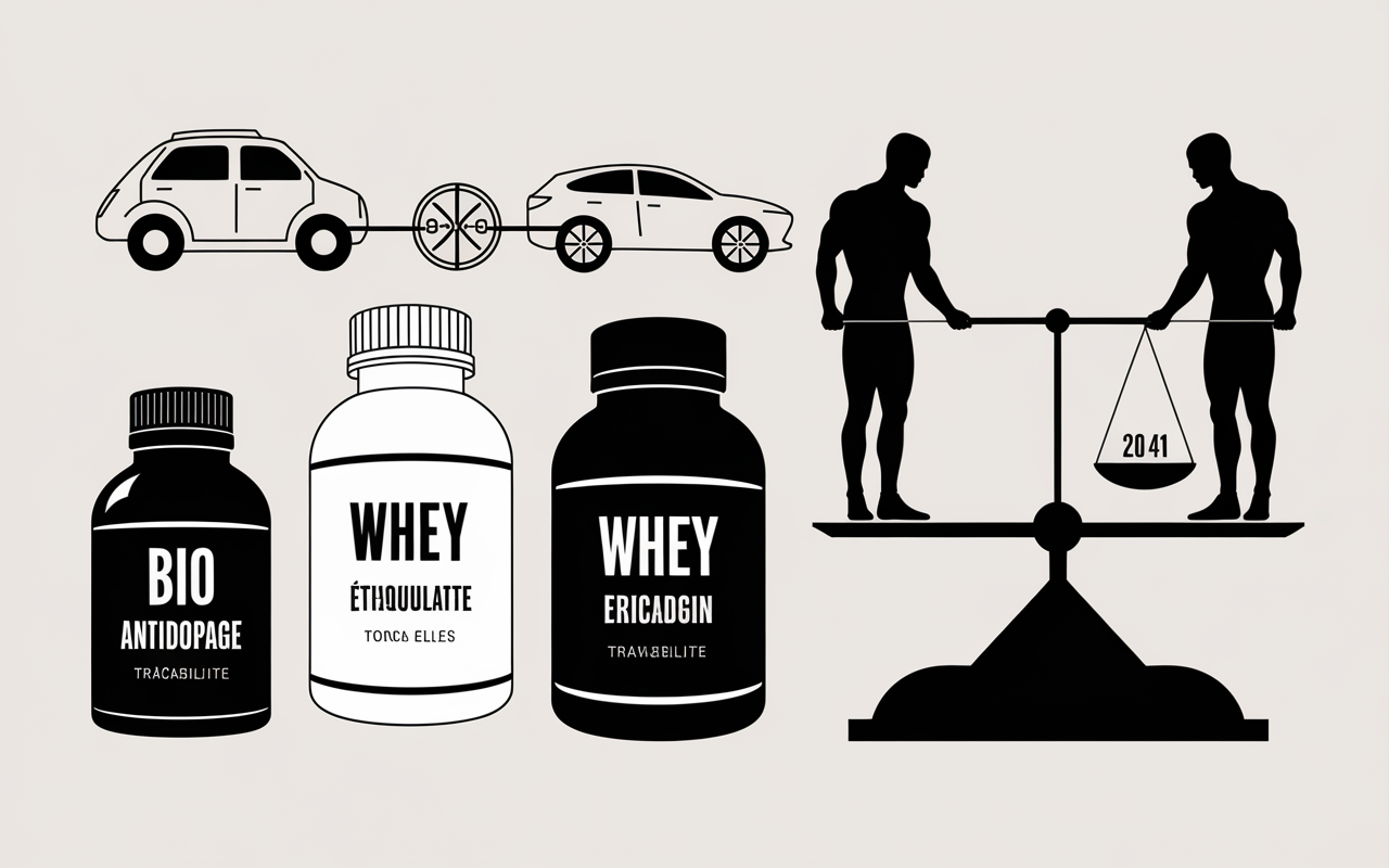 Tableau whey certification dosage visuel clean