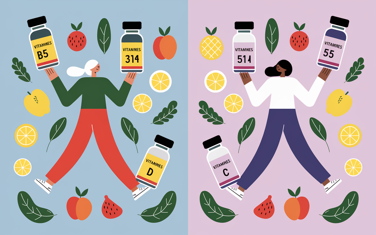 choix vitamines pour perte de poids B D C fruits activité