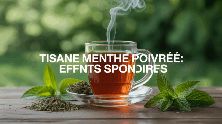 Tisane menthe poivree effets secondaires tasse et accessoires sport