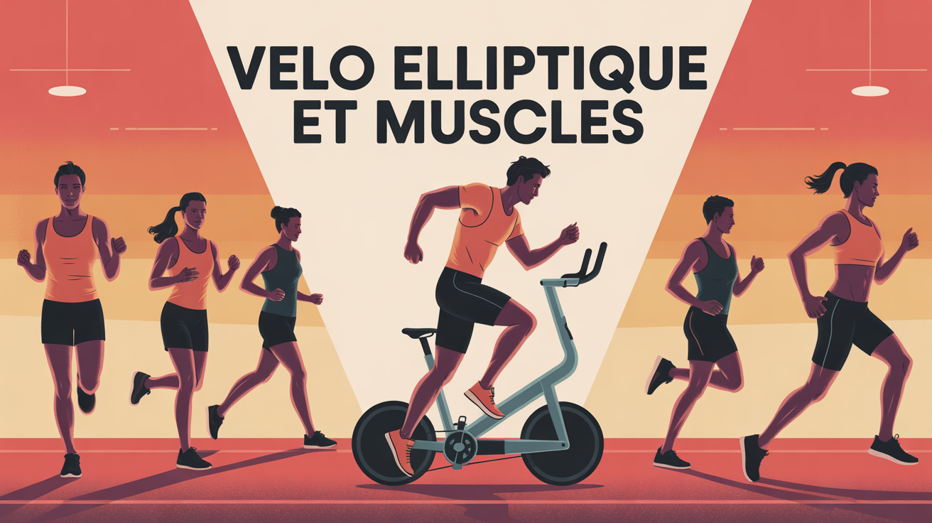 vue stylisee velo elliptique muscles