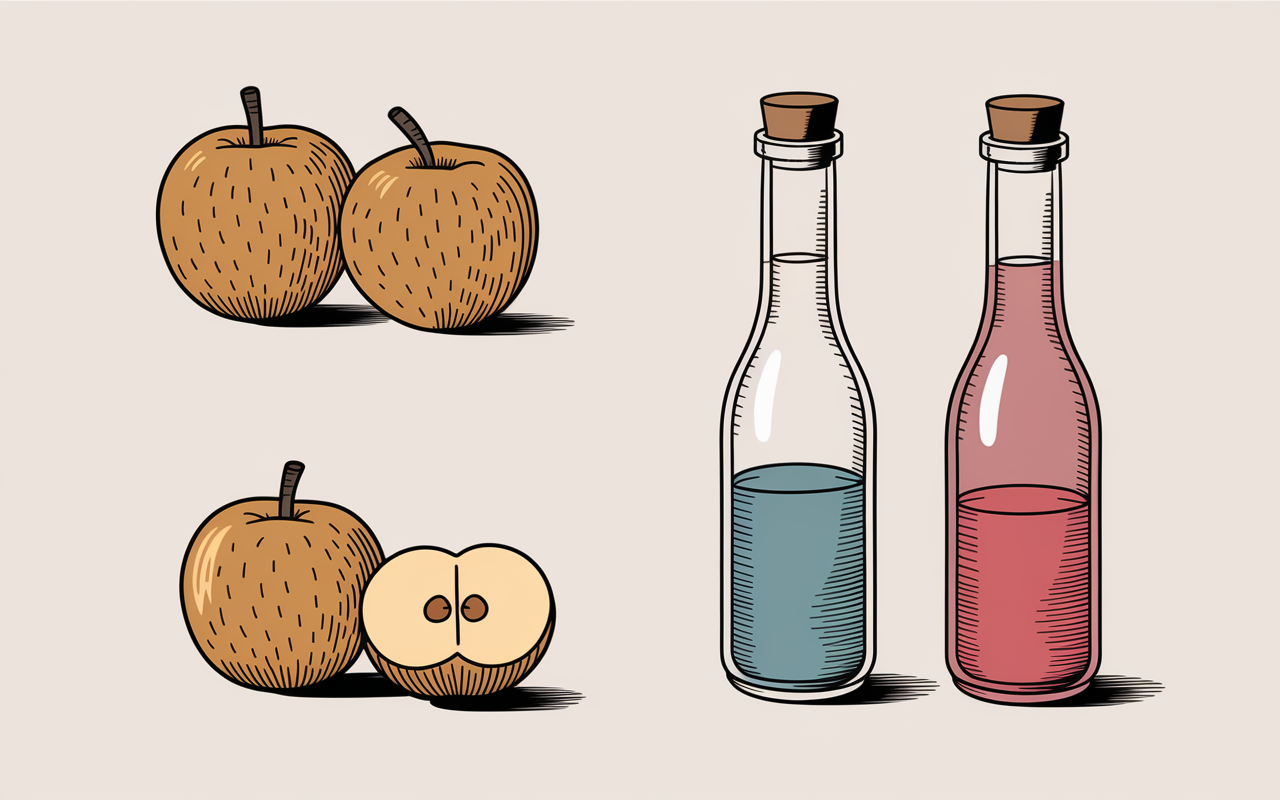 Vinaigre de cidre étapes fabrication pommes fermentation
