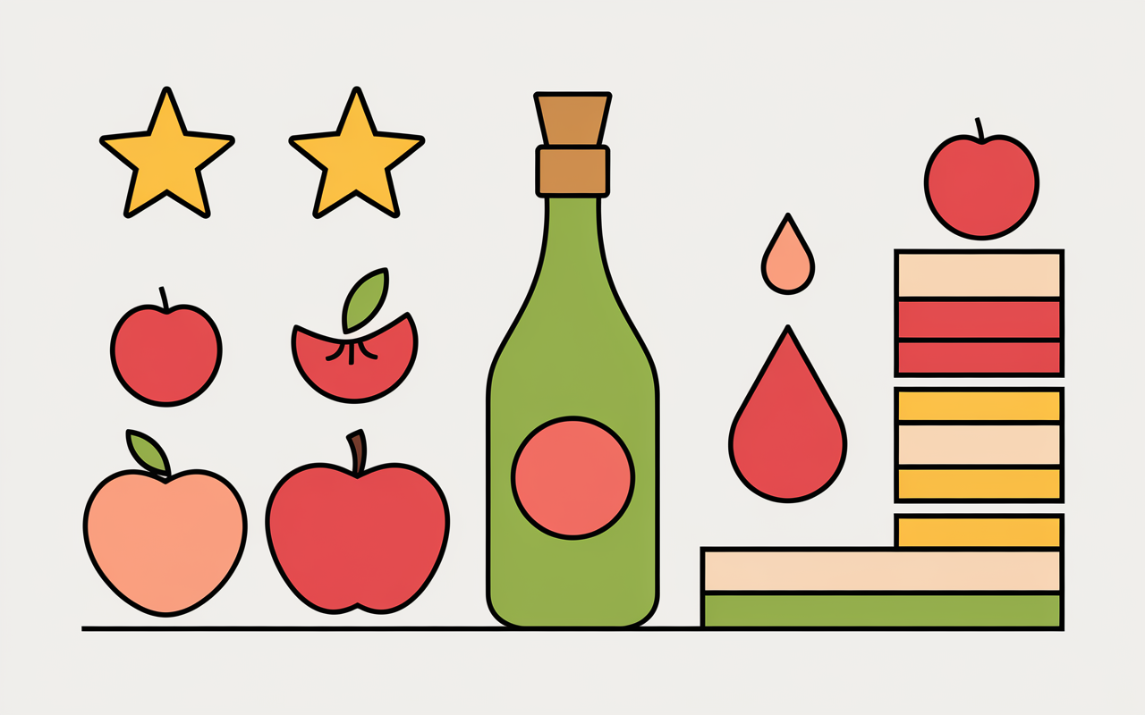 Vinaigre de cidre comparatif digestif glycémie poids soins