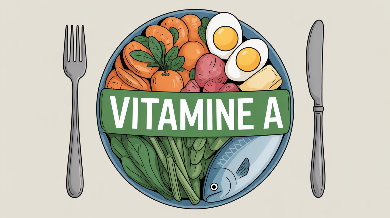 assiette colorée riche en vitamine a