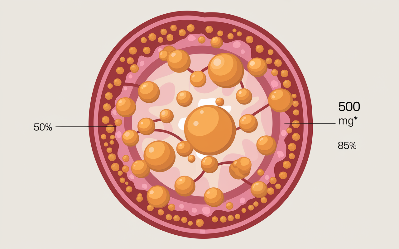 schema vitamine c liposomale absorption digestive