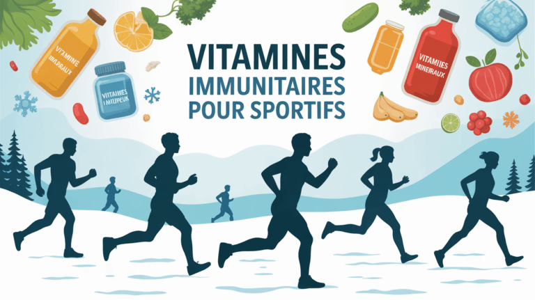 scene sport hivernal avec vitamines immunitaires