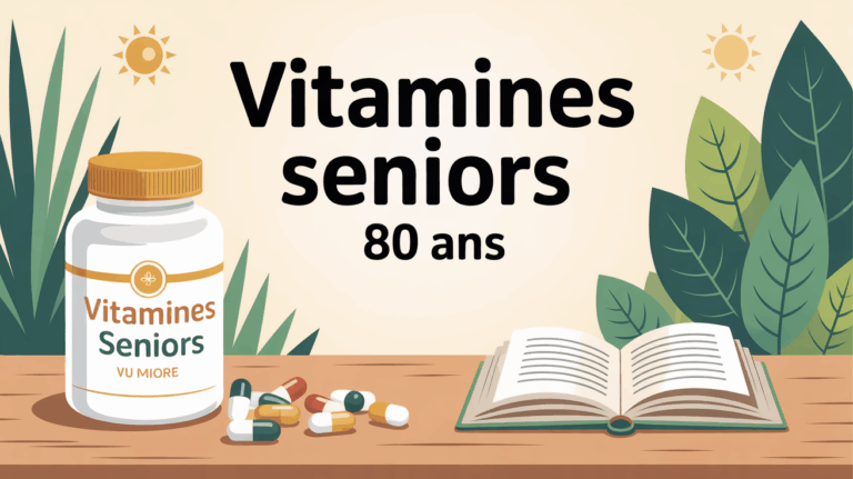 illustration boite vitamines seniors 80 ans pilules