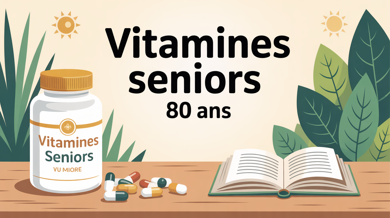illustration boite vitamines seniors 80 ans pilules