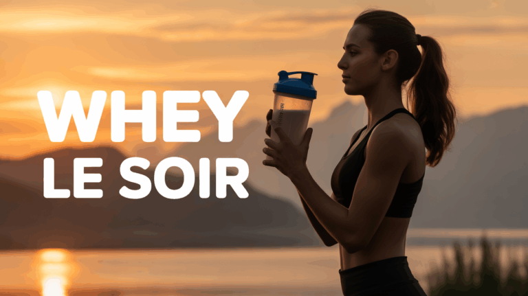sportif coucher du soleil shaker whey soir