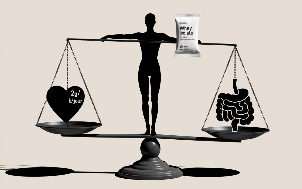 whey protein isolate balance risques sante dosage