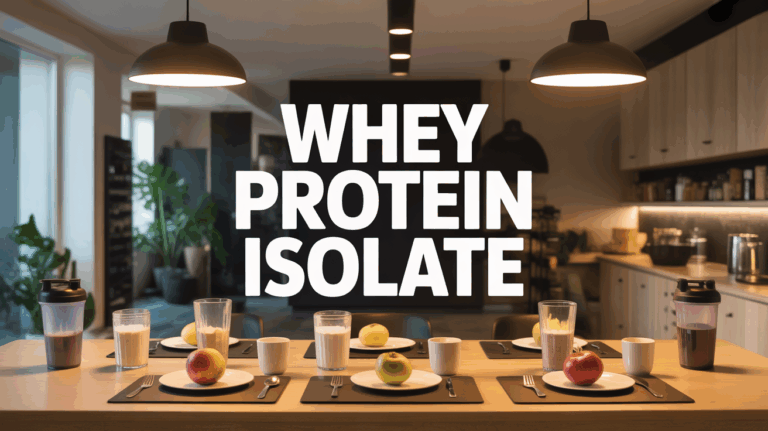 whey protein isolate table petit dejeuner sportif
