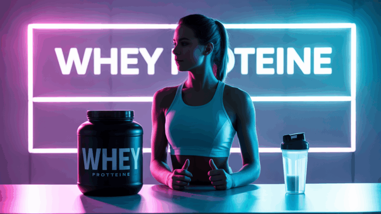 whey proteine pot haltere shaker sport