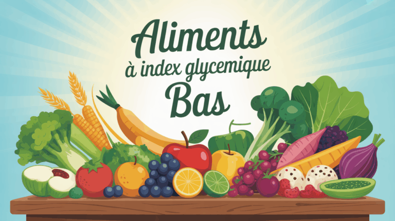Plateau aliments à index glycémique bas sport