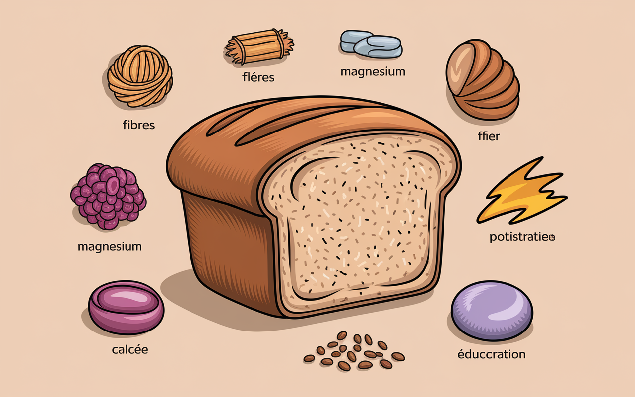 bienfaits nutritionnels pain de seigle fibres et minéraux