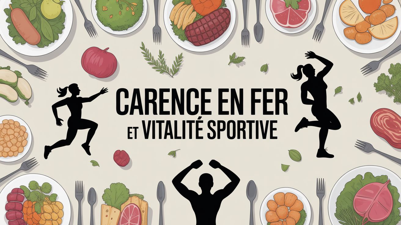 Table plats sains aliments riches en fer sportives