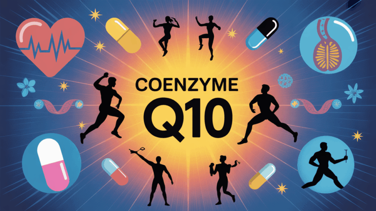 Illustration Coenzyme Q10, sportif, cœur, énergie, santé