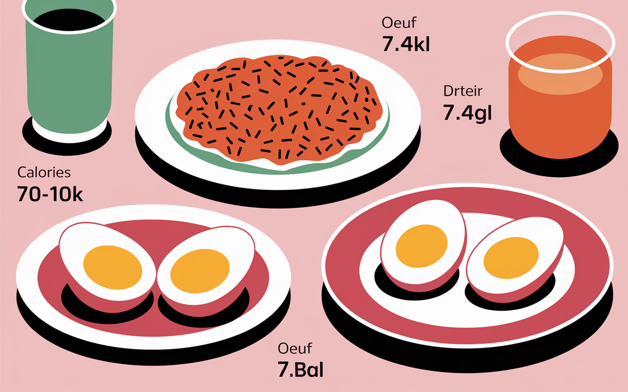 cuisson oeuf apport proteines et calories visuel