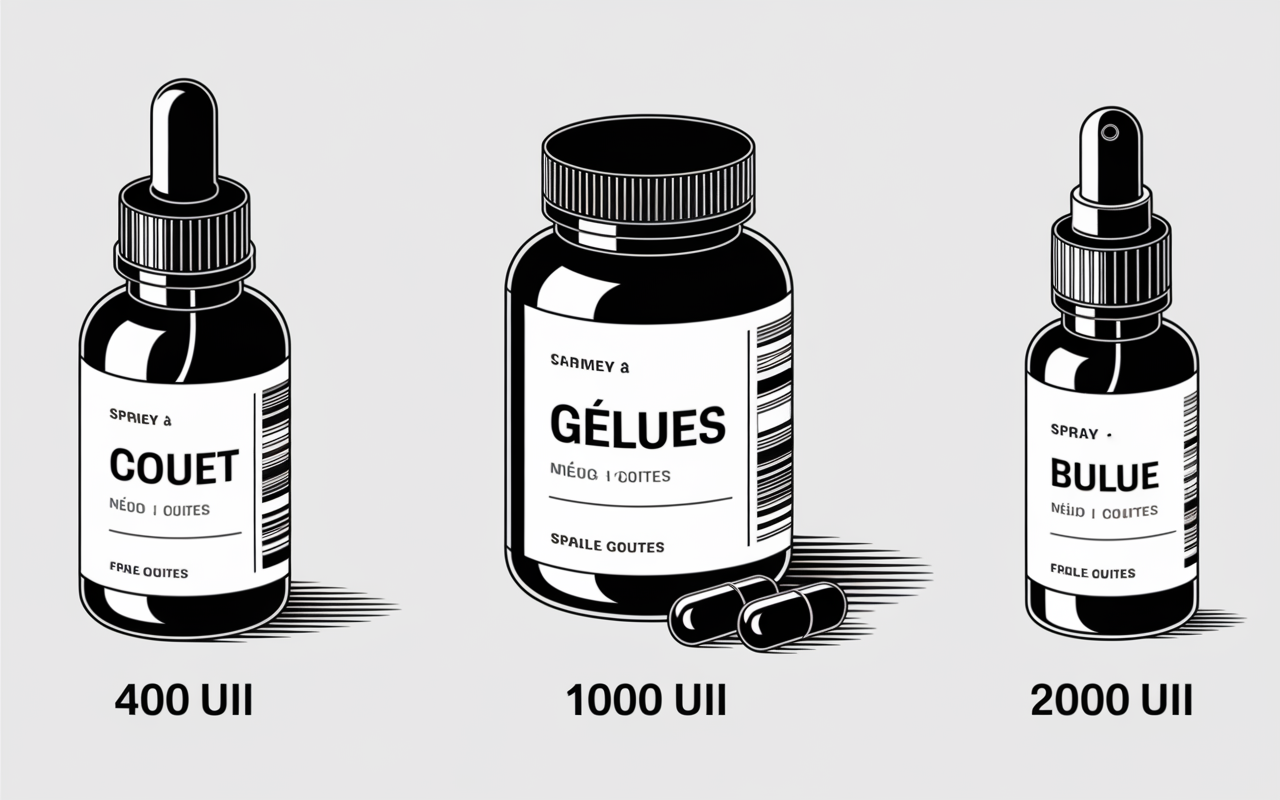 types supplements vitamine d gouttes gelules spray
