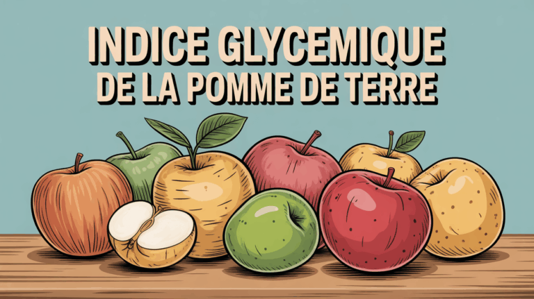Indice glycémique des pommes de terre différentes sur table bois SEO