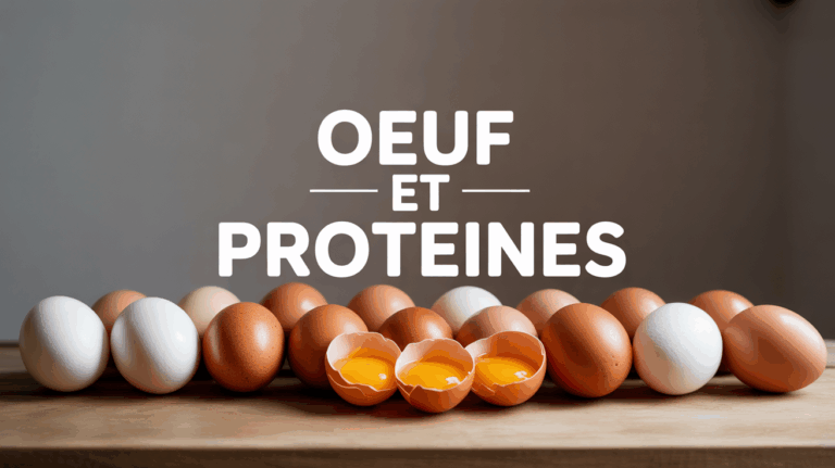 oeuf et proteines sur table bois valeur nutritionnelle