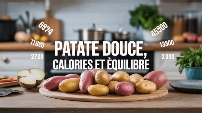 Patate douce différentes couleurs nutrition et calories