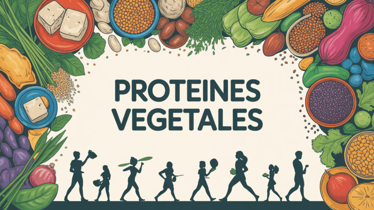 Assiette aliments proteines vegetales silhouettes actives