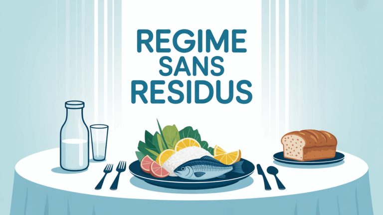 assiette regime sans residus avec riz blanc et poisson