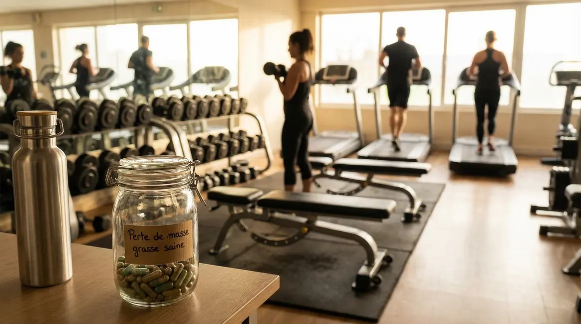 Salle de sport avec brûleur de graisse naturel et perte de masse grasse
