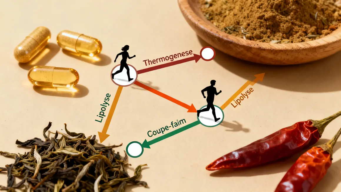 Tableau des mécanismes brûleur de graisse naturel
