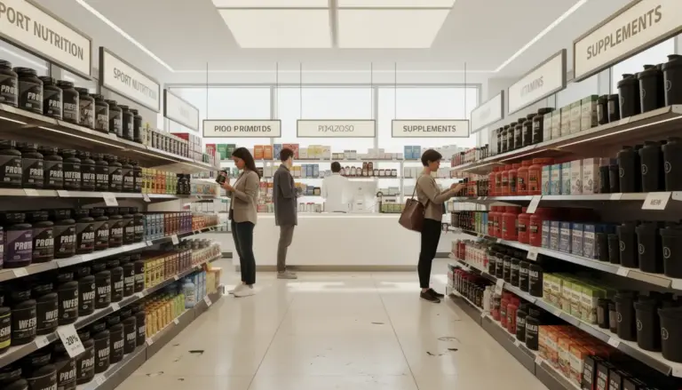 Rayon pharmacie avec complements bruleur de graisse