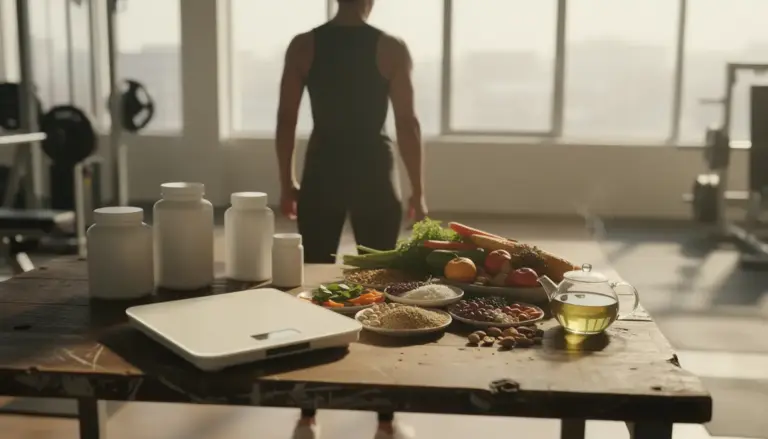 Sportif dos salle balance supplements aliments fibres the vert