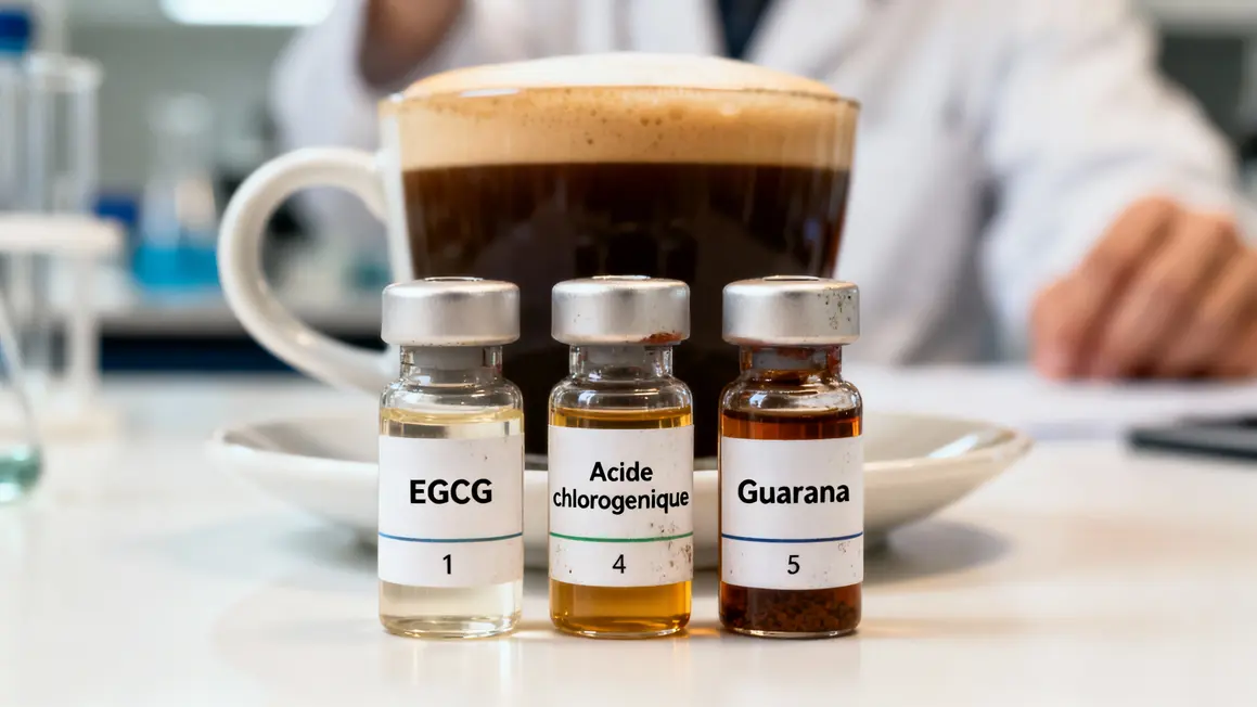 fioles EGCG acide chlorogénique guarana café