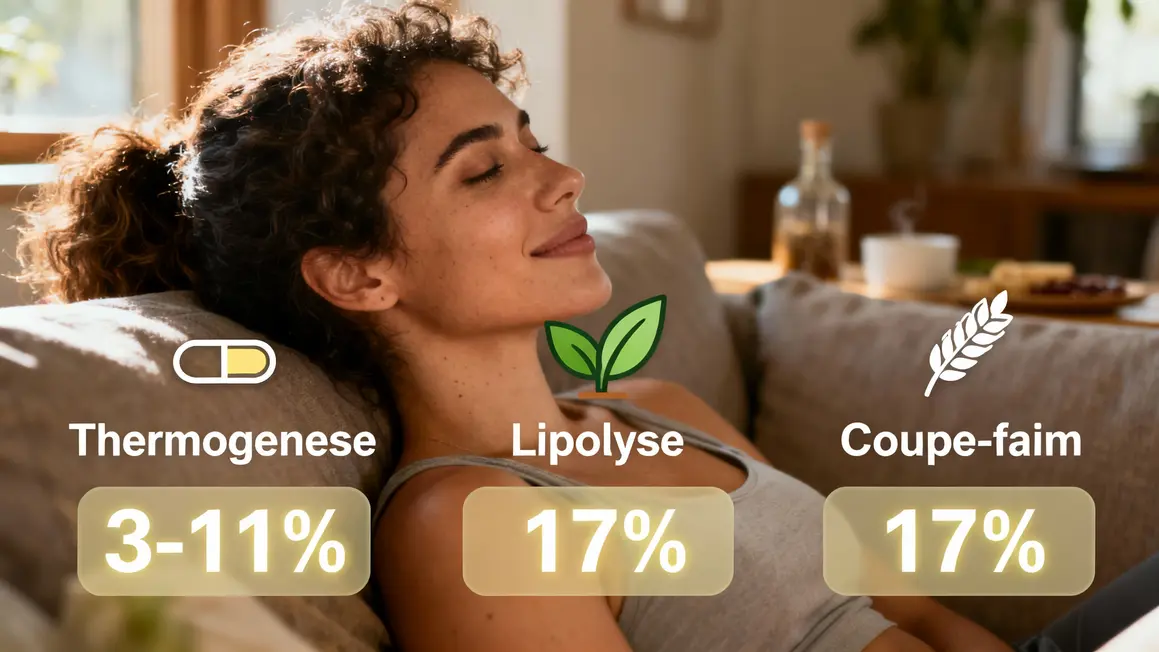 graphique mécanisme brûleurs de graisse thermogenèse lipolyse coupe faim