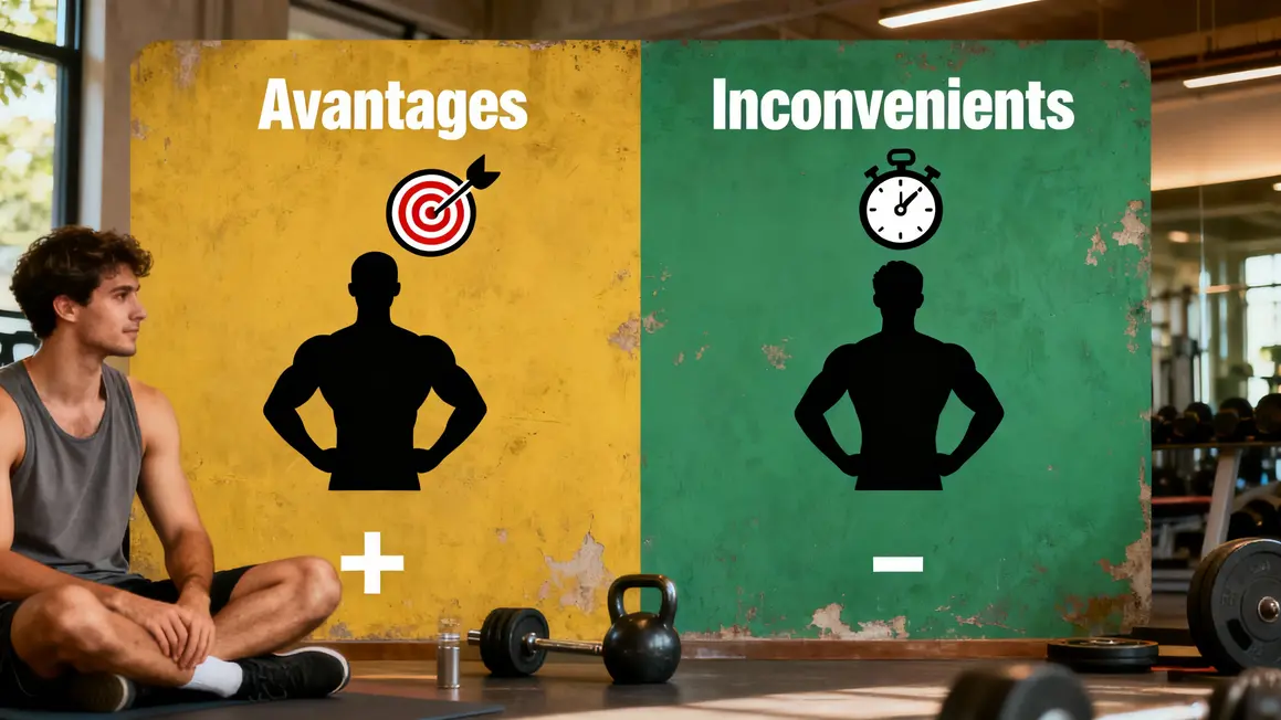 Tableau avantages inconvénients méthode pré-fatigue musculaire
