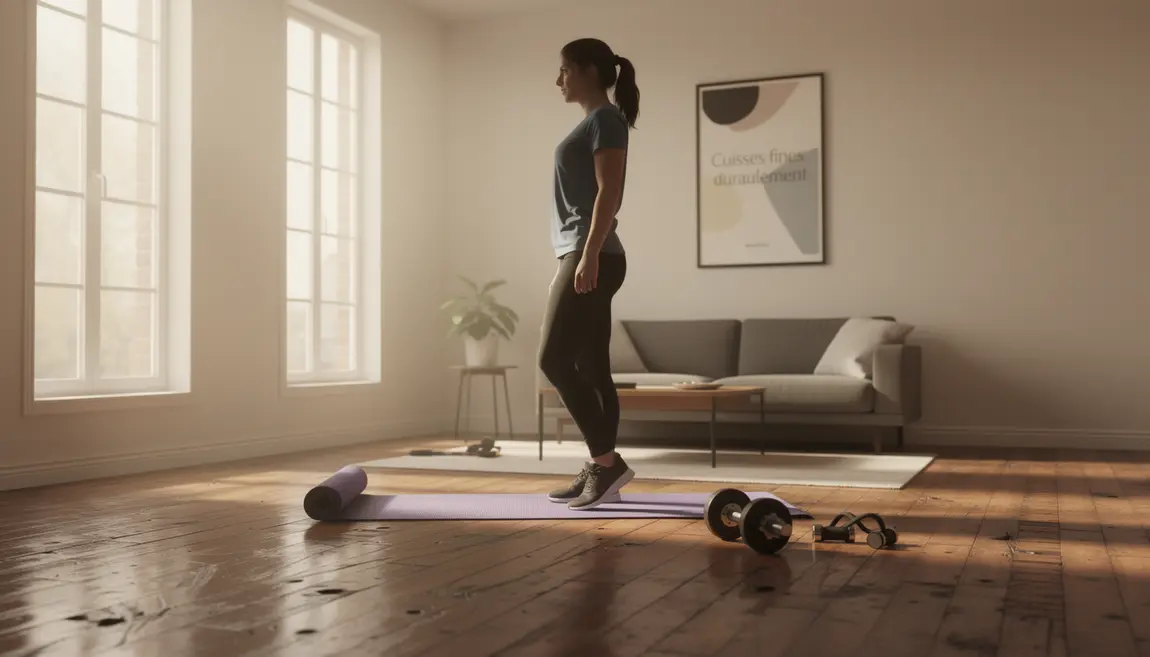 personne silhouette sport salon cuisses fines durablement