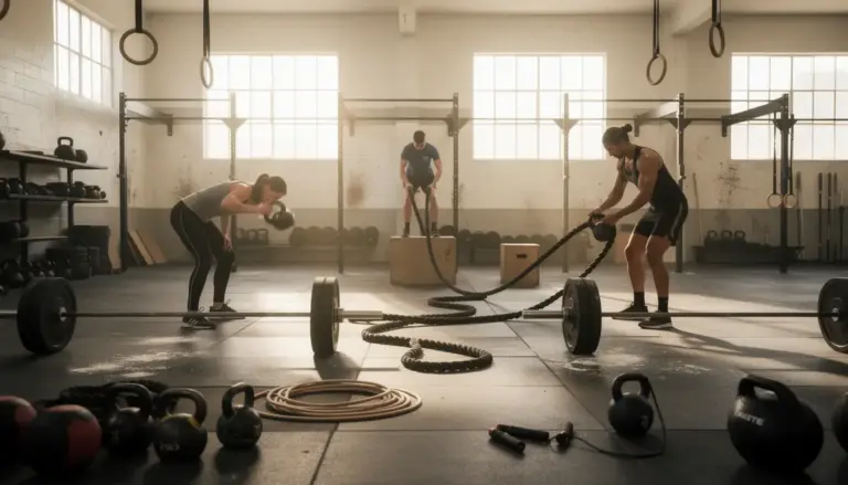 Salle de sport lumineuse debuter le CrossFit