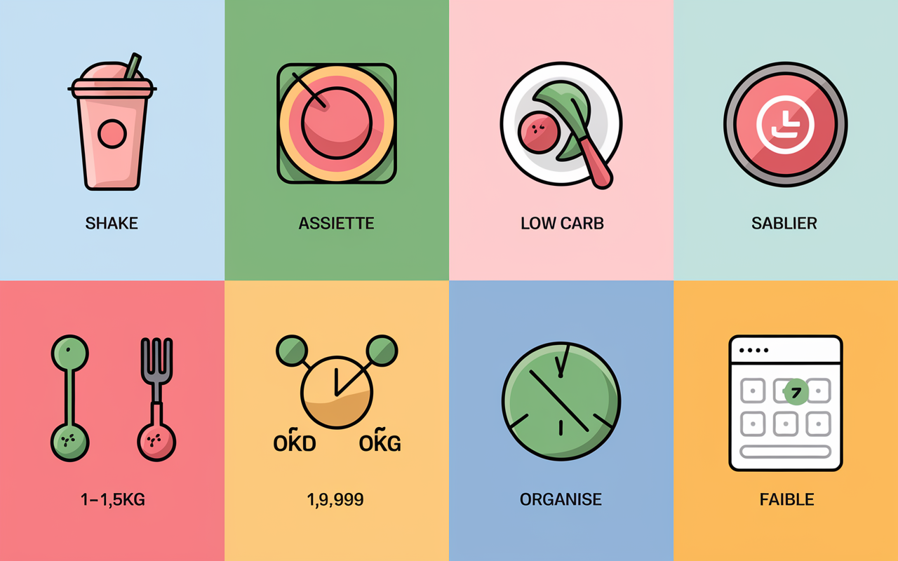 Maigrir vite et bien tableau comparatif régimes chiffres