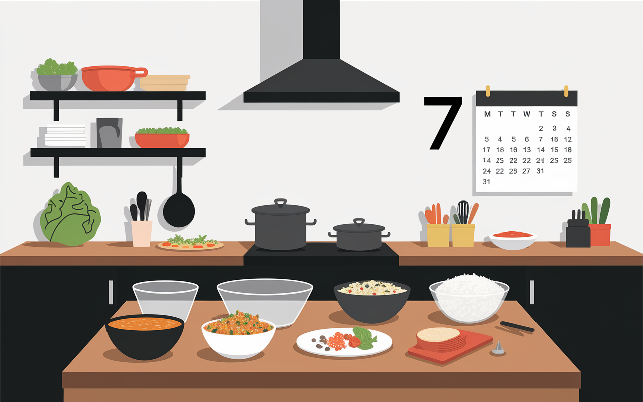 batch cooking organiser repas nourriture healthy