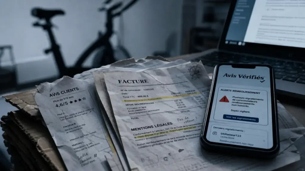 Maison fitness avis : SIRET invalide, alertes et vérification avant d’acheter