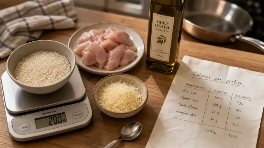 Calculer les calories d une recette : portions réelles et balance cuisine