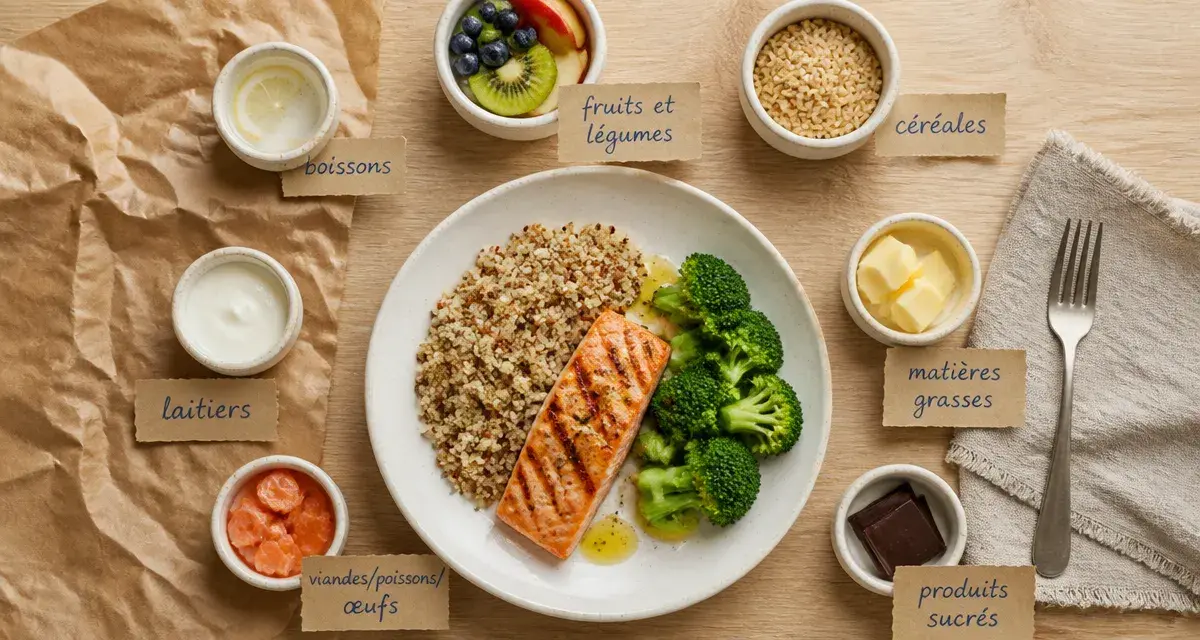 Les 7 groupes d aliments tableau pour composer un repas équilibré