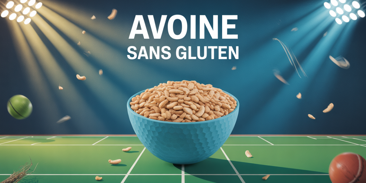 Bol d'avoine sans gluten, ambiance sportive
