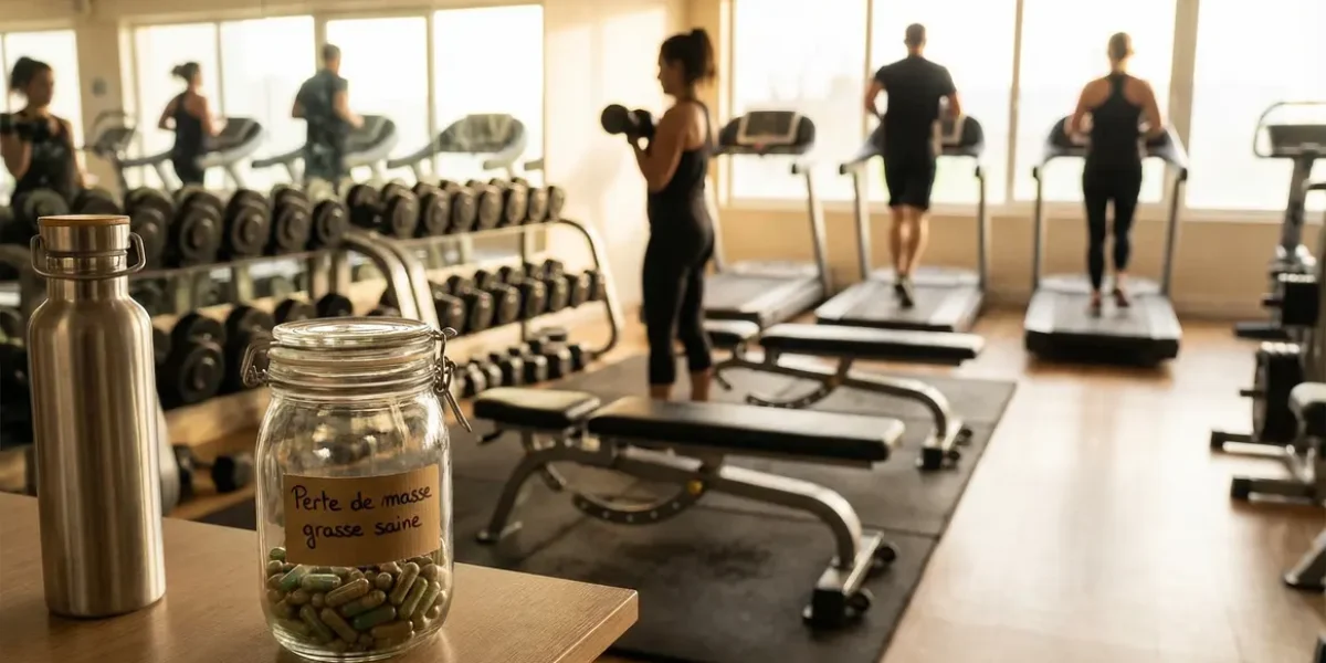 Salle de sport avec brûleur de graisse naturel et perte de masse grasse
